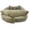 Show in main carousel: HappyCare Textiles Suede Fluffy Multi Functional Mat Bolster Dog & Cat Bed, Brown, Small slide 9 of 11