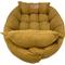 Show in main carousel: HappyCare Textiles Suede Fluffy Multi Functional Mat Bolster Dog & Cat Bed, Yellow, Large slide 8 of 11