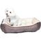 Show in main carousel: HappyCare Textiles Super Soft Fluffy Plush Sleeping Bolster & Crate Bed, Brown slide 1 of 5