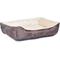Show in main carousel: HappyCare Textiles Super Soft Fluffy Plush Sleeping Bolster & Crate Bed, Brown slide 3 of 5