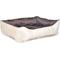 Show in main carousel: HappyCare Textiles Super Soft Fluffy Plush Sleeping Bolster & Crate Bed, Brown slide 4 of 5