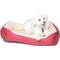 Show in main carousel: HappyCare Textiles Super Soft Fluffy Plush Sleeping Bolster & Crate Bed, White slide 1 of 5