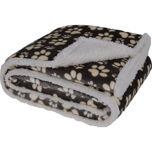 HappyCare Textiles Ultra Soft Flannel Cat & Dog Blanket, Grey