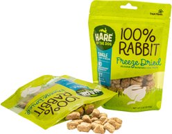 Hare of the Dog 100% Rabbit Freeze-Dried Dog Treats, 2.25-oz bag