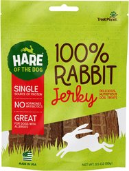 Hare of the Dog 100% Rabbit Jerky Dog Treats, 3.5-oz bag