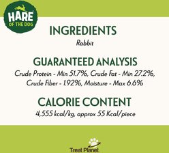 Hare of the Dog 100% Rabbit Jerky Dog Treats, 3.5-oz bag slide 2 of 8