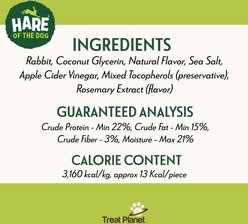 Hare of the Dog Rabbit Tender Bites Dog Jerky Treats, 4.5-oz bag slide 2 of 8