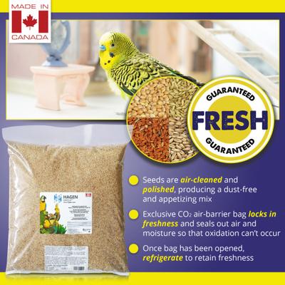 Show full view: Hari Hagen Seed Blend Budgie Bird Food, 25-lb bag slide 3 of 7