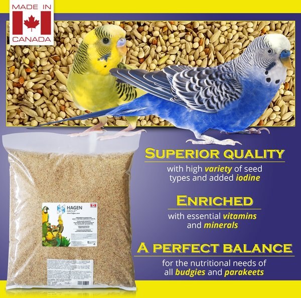 Hari Hagen Seed Blend Budgie Bird Food, 25-lb bag