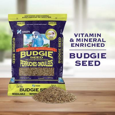 Show full view: Hari Hagen Seed Blend Budgie Bird Food, 6-lb bag slide 1 of 7