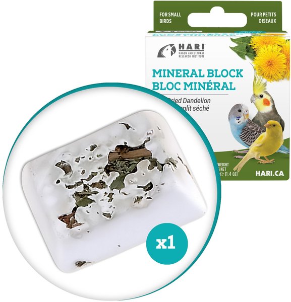Hari Mineral Block with Dried Dandelion Bird Beak Conditioner