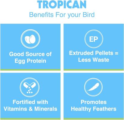 Show full view: Hari Tropican Egg Granules Bird Food, 8-lb bag slide 8 of 10