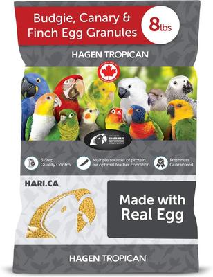 Show full view: Hari Tropican Egg Granules Bird Food, 8-lb bag slide 3 of 10