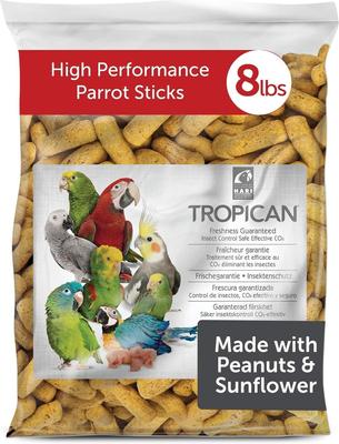 Show full view: Hari Tropican High Performance Sticks Bird Food, 8-lb bag slide 3 of 10