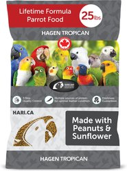 Hari Tropican Lifetime Formula Pellet Cockatiel Bird Food, 25-lb bag