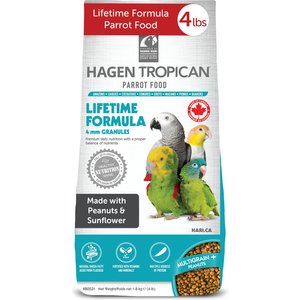 Hari Tropican Lifetime Formula Pellet Parrot Bird Food, 4-lb bag