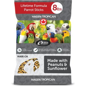 Hari Tropican Lifetime Formula Sticks Parrot Bird Food, 8-lb bag