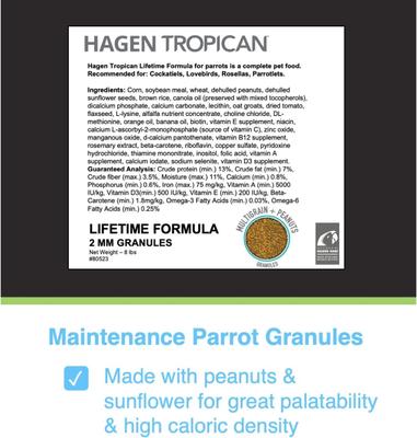 Show full view: Hari Tropican Lifetime Gran 2-mm Bird Food, 1.8-lb bag slide 7 of 9