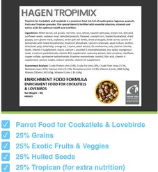 Hari Tropimix Enrichment Cockatiel & Lovebird Food, 8-lb bag slide 2 of 8