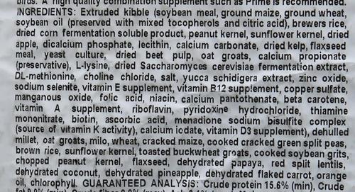 Show full view: Hari Tropimix Enrichment Cockatiel & Lovebird Food, 8-lb bag slide 8 of 9