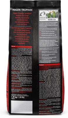 Show full view: Hari Tropimix Large Parrot Bird Food, 4-lb bag slide 2 of 10