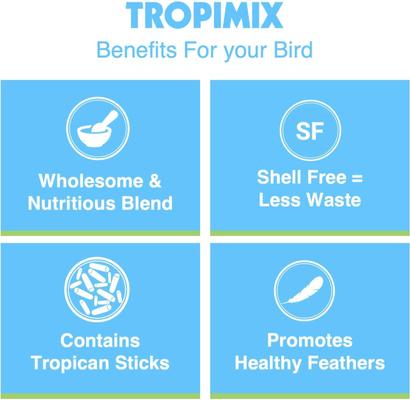 Show full view: Hari Tropimix Large Parrot Bird Food, 4-lb bag slide 6 of 10