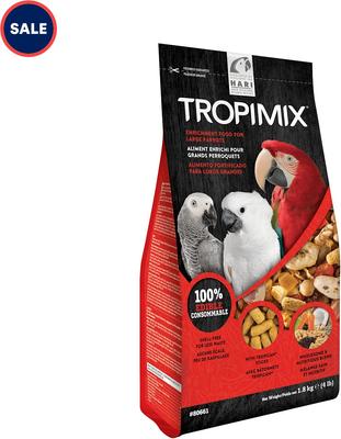 Show full view: Hari Tropimix Large Parrot Bird Food, 4-lb bag slide 9 of 10