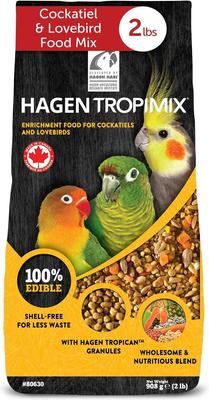Show full view: Hari Tropimix Peanut Flavored Lovebird & Cockatiel Bird Food, 2-lb bag slide 3 of 9