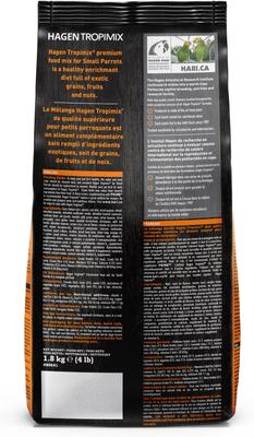 Show full view: Hari Tropimix Small Parrot Bird Food, 4-lb bag slide 2 of 10