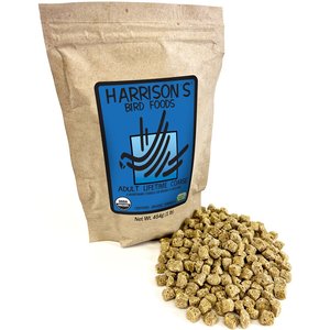 Harrison's Bird Foods Adult Lifetime Coarse Organic Pellet Bird Food, 1-lb bag