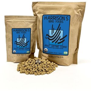 Harrison's Adult Lifetime Coarse Organic Pellet Bird Food, 5-lb bag