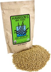 Harrison's Bird Foods Adult Lifetime Fine Organic Pellet Bird Food, 1-lb bag