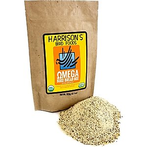 Harrison's Bird Foods Bird Bread Mix Omega Organic Powder Bird Food, 11.4-oz bag