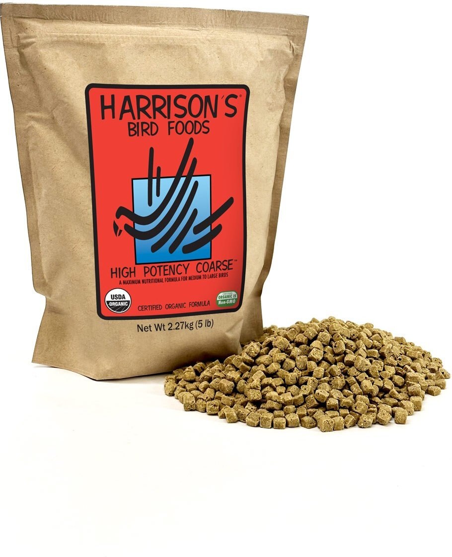 Harrison's Bird Foods High Potency Coarse Organic Pellet Bird Food