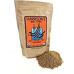 Harrison's Bird Foods High Potency Fine Organic Pellet Bird Food, 1-lb bag