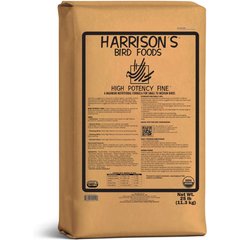 Harrison's Bird Foods High Potency Fine Organic Pellet Bird Food, 25-lb bag