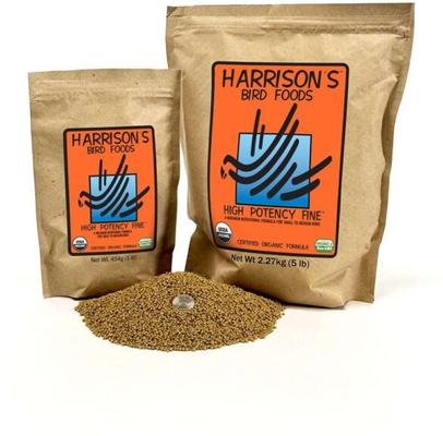 Show full view: Harrison's Bird Foods High Potency Fine Organic Pellet Bird Food, 5-lb bag slide 4 of 9