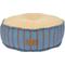 Show in main carousel: Harry Barker Blue Striped Sherpa Pouf Dog & Cat Bed, Blue slide 1 of 8