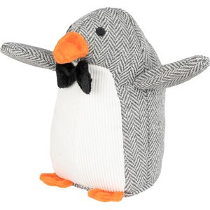 Harry Barker Dapper Penguin Plush Dog Toy, Gray