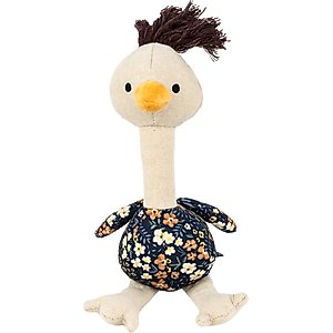 Harry Barker Floral Print Ostrich Plush Dog Toy
