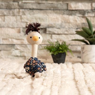 Show full view: Harry Barker Floral Print Ostrich Plush Dog Toy slide 7 of 8