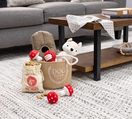 Show full view: Harry Barker Fox Plush Dog Toy, White slide 3 of 4