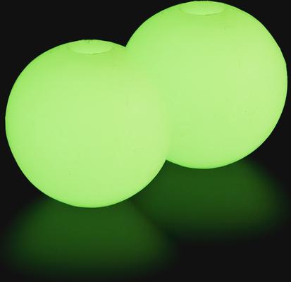 Show full view: Harry Barker Glow Ball Dog Toy, Green, 2 count, Medium: 3-in slide 7 of 8