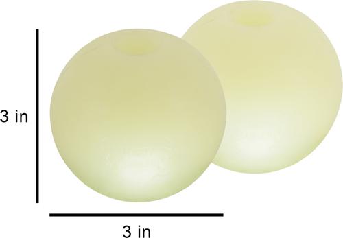 Show full view: Harry Barker Glow Ball Dog Toy, Green, 2 count, Medium: 3-in slide 2 of 8