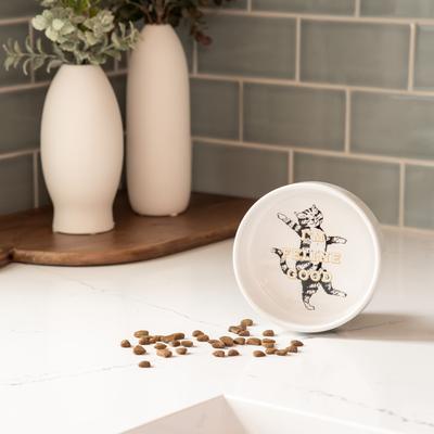Show full view: Harry Barker I'm Feline Good Cat Bowl, White, 1.5-cup slide 5 of 6