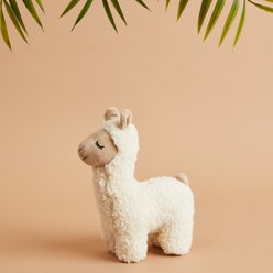 Harry Barker Llama Plush Dog Toy, White slide 1 of 5