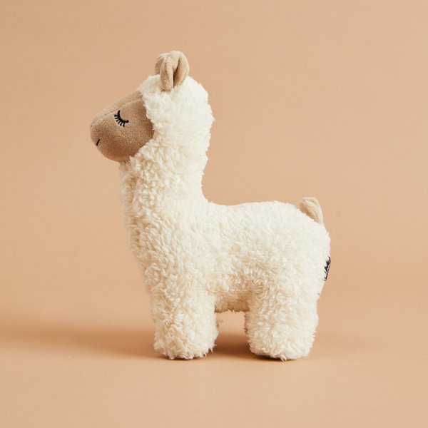 Harry Barker Llama Plush Dog Toy, White