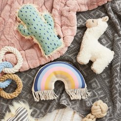 Harry Barker Llama Plush Dog Toy, White slide 2 of 5