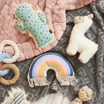 Show full view: Harry Barker Llama Plush Dog Toy, White slide 2 of 6