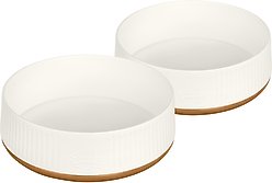 Harry Barker Plastic Dog Bowl, White, 9-cup